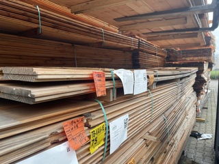 Ca. 20x Douglas wisselsponning, 18x190mm, lengte 500cm